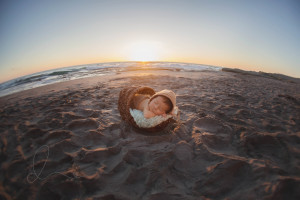 fisheye newborn | Beach newborn session | Seattle Kirkland newborn-baby photographer