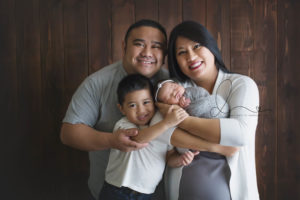 Bellevue newborn session | baby girl with family