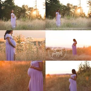 Seattle Outdoor Maternity Portrait Session